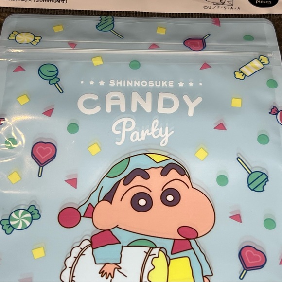 Crayon Shin-Chan Zipper Top Bags Ziplok - Shinnosuke - Candy Party - Official - Picture 5 of 9